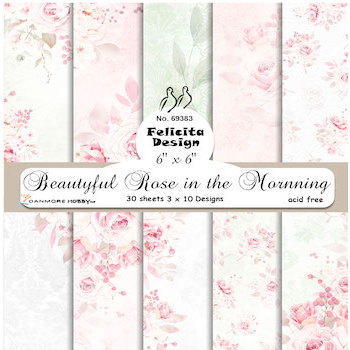 Felicita Design Beautyful rose in the morning 3x10 ark 15x15cm 200g